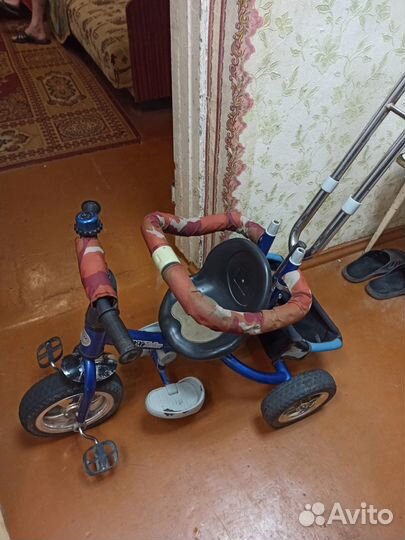 Трехколесный велосипед- с управляем ручкой с зади