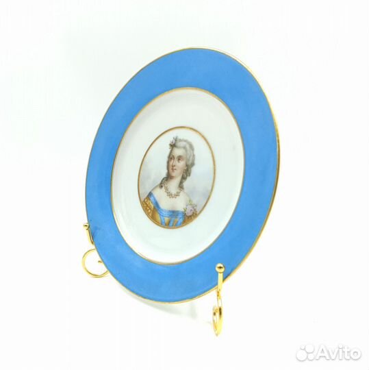 Тарелка с портретом 19 век Франция
