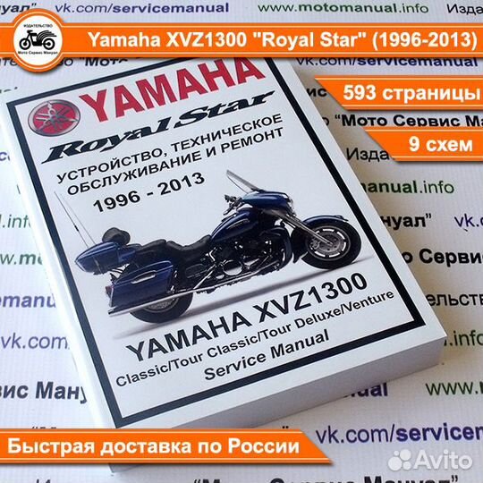 Yamaha XVZ1300 Royal Star руководство по ремонту
