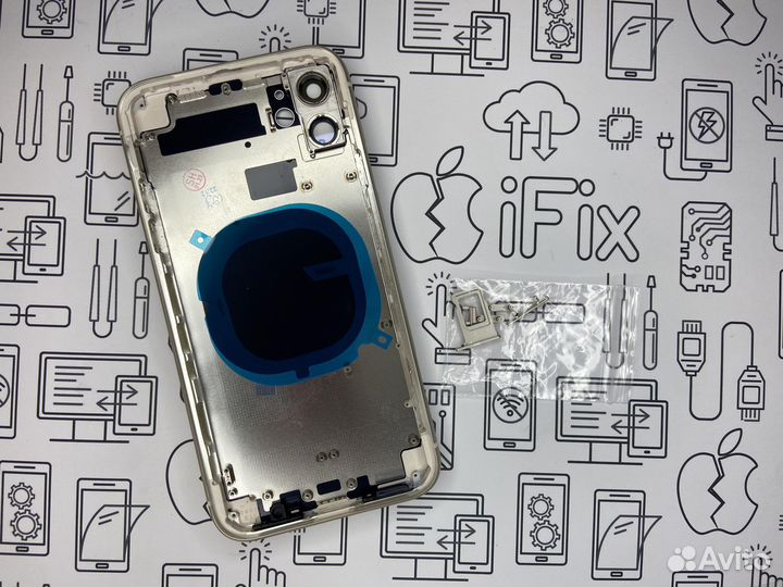 Корпус для iPhone 11 (белый) orig Завод (CE)