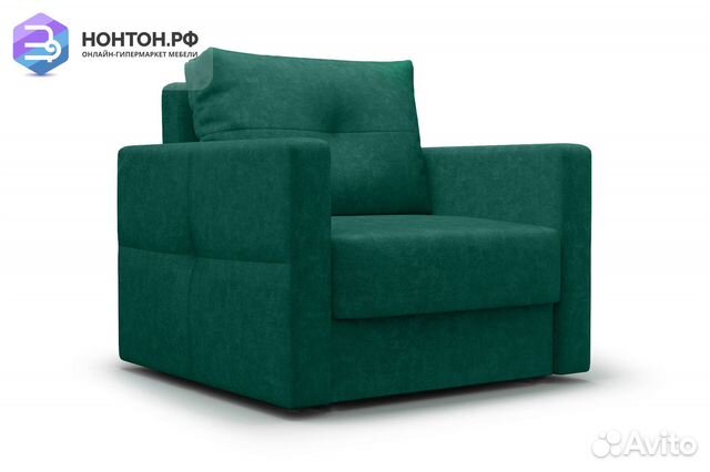 Кресло еврокнижка Вита изумрудное