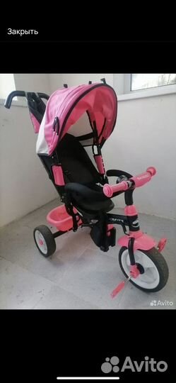 Велосипед коляска с ручкой