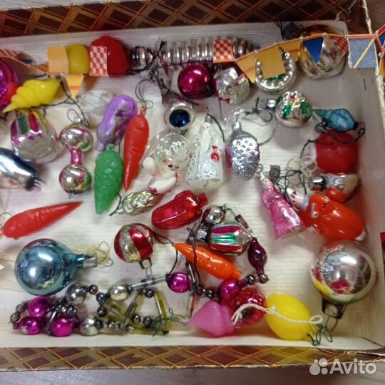 Елочные игрушки СССР для маленькой елки