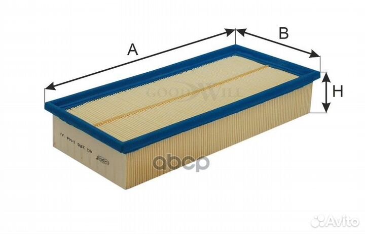 Фильтр воздушный peugeot 405/406 1.8/citroen C5