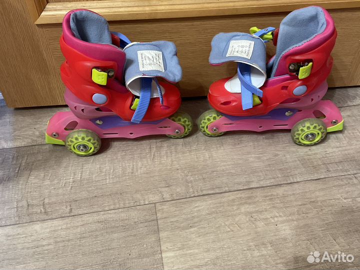 Роликовые коньки детские раздвижные