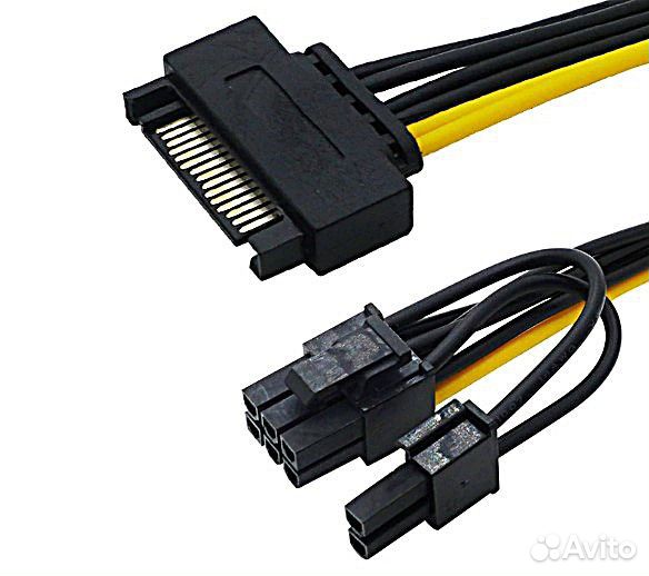 Переходники Molex, SATA, 6Pin, 8Pin, micro4Pin