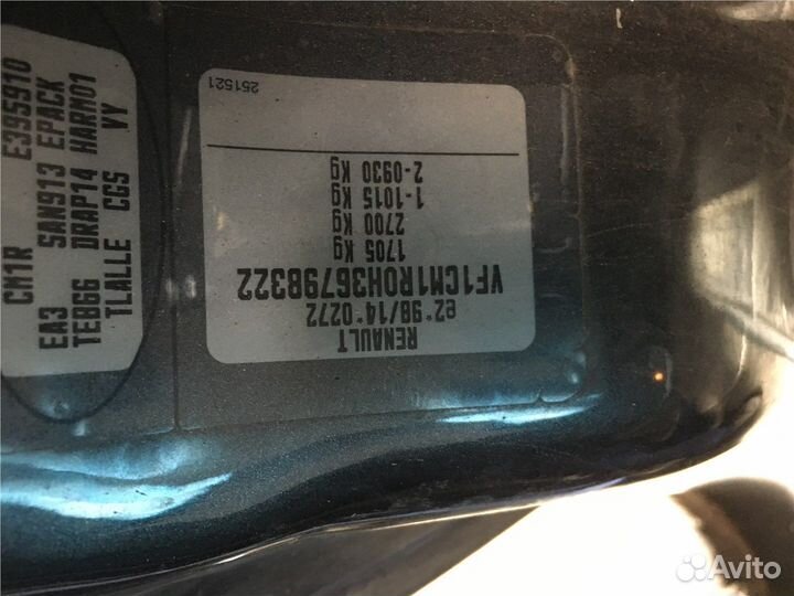 Разбор на запчасти Renault Megane 2