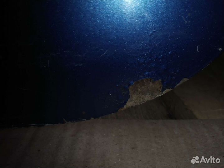 Дверь калина задняя левая цвет синий