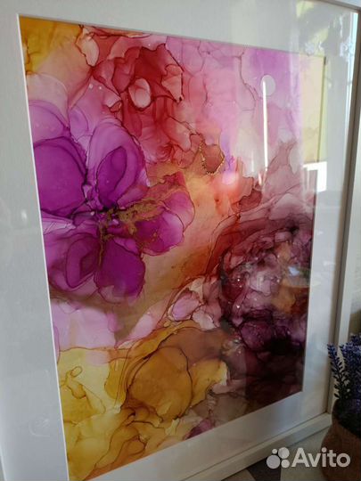 Картина спиртовыми чернилами