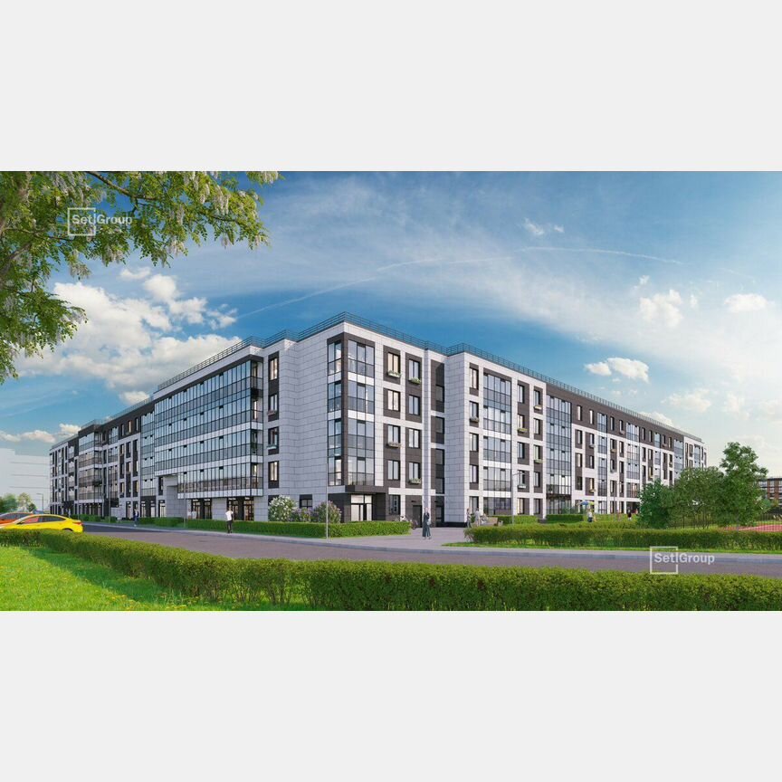 2-к. квартира, 51,3 м², 1/5 эт.