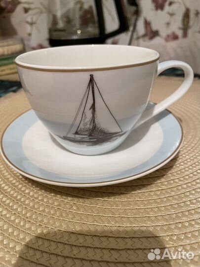 Чайная пара Regata от Esprado костяной фарфор