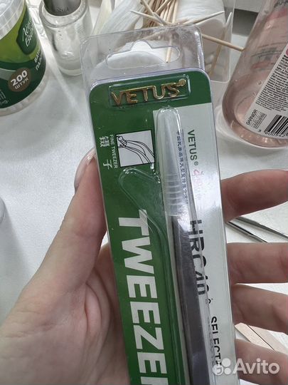 Пинцент для наращивания ресниц