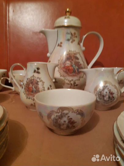 Модонна, чайно-кофейный сервиз гдр