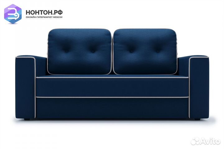 Диван еврокнижка Берген темно-синий