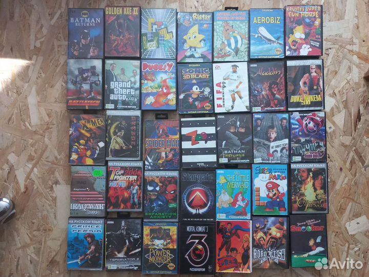 Картриджи для sega 16 bit