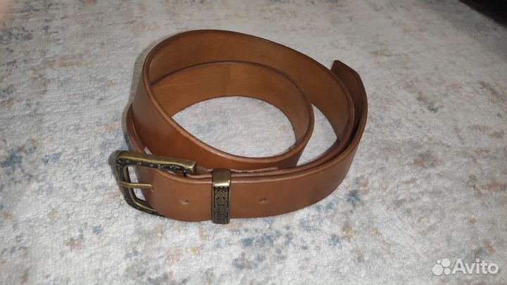 Ремень кожаный ручной работы