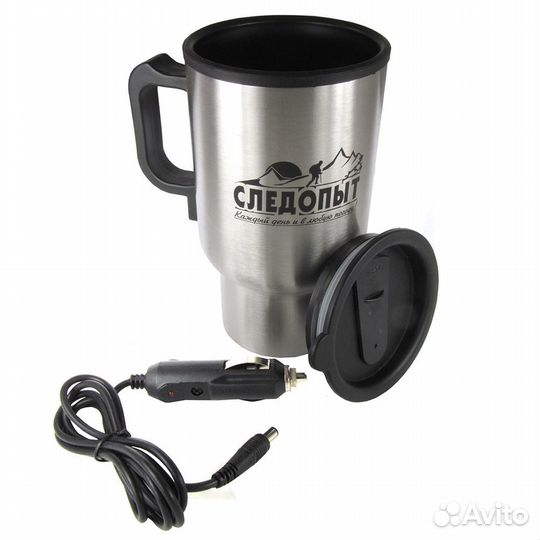 Термокружка следопыт с подогревом 12В 500 мл