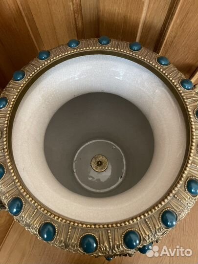 Фарфоровая напольная ваза