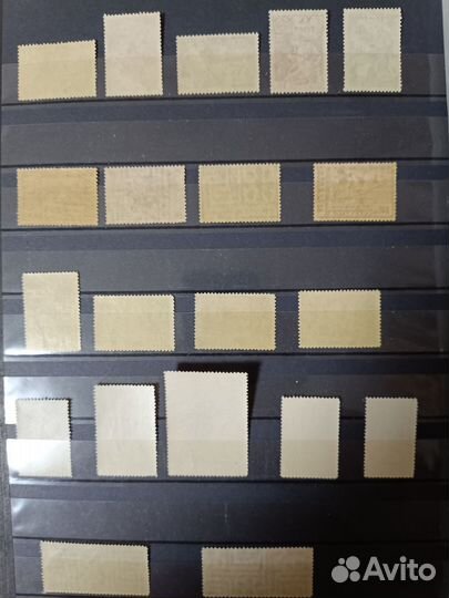 Марки. 1930 - 1950 годы. Чистые