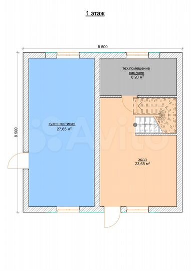 Дом 123 м² на участке 6 сот.