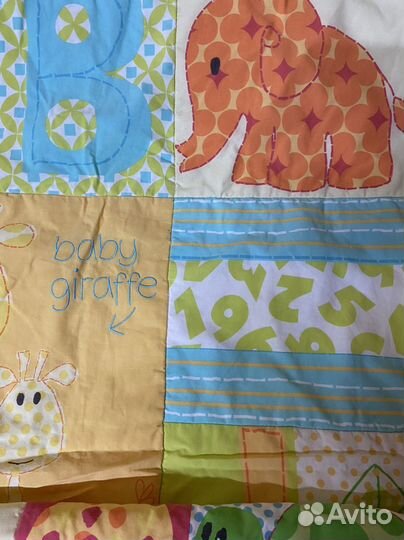 Одеяло детское, стеганое, яркое, импортное