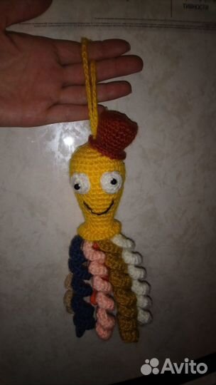 Осьминог подвеска-игрушка