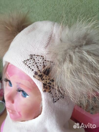 Шапка на девочку 3-6 лет