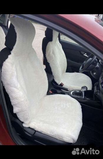 Меховые накидки на сиденья из натурального мутона