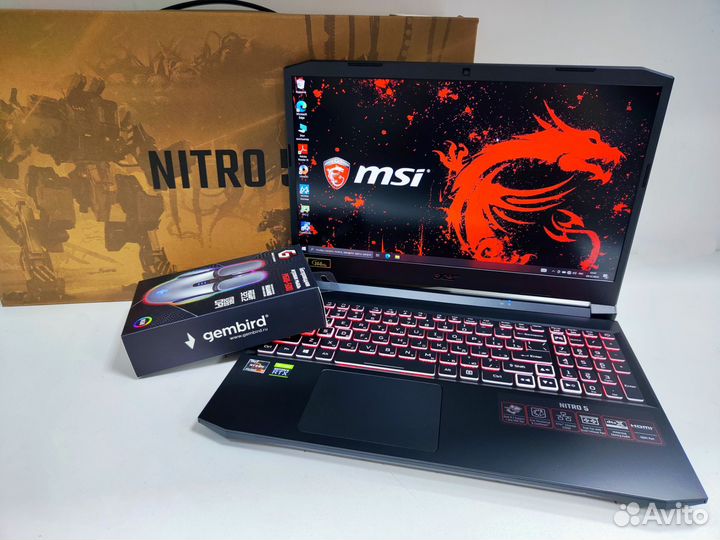 Абсолютно новый acer nitro ryzen 7,rtx3070,32gb