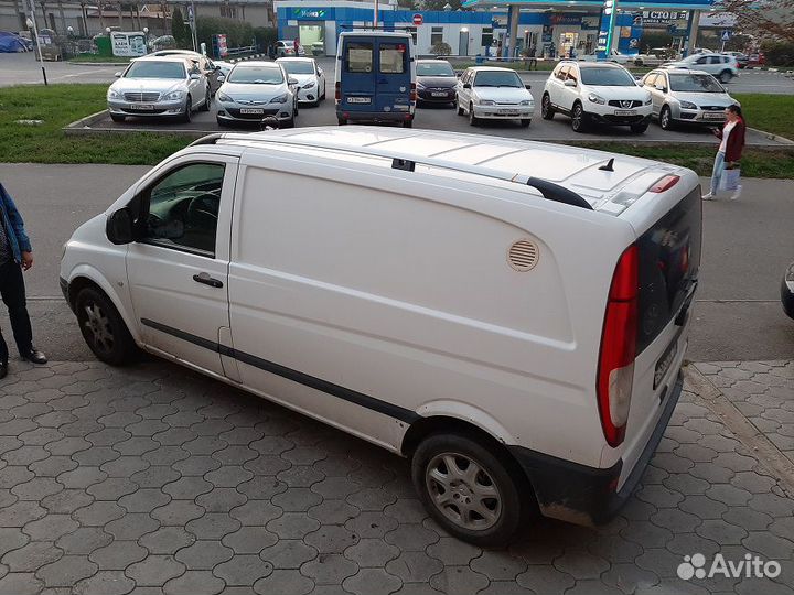 Рейлинги на крышу Вито / Виано серые, Лонг