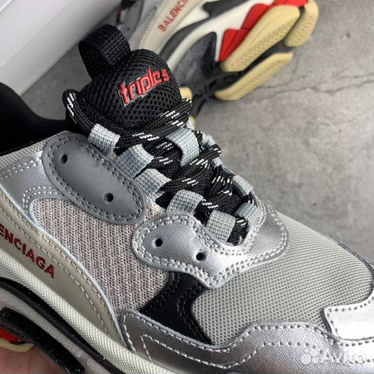 Кроссовки Balenciaga Triple-S Silver (36-40)