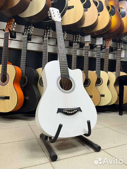 Гитара Акустическая Белая
