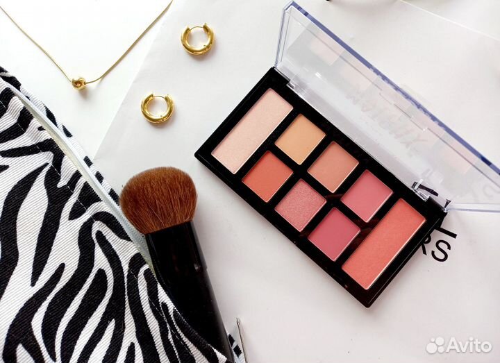 NYX пудра хайлайтер +тени 6 цветов Melon