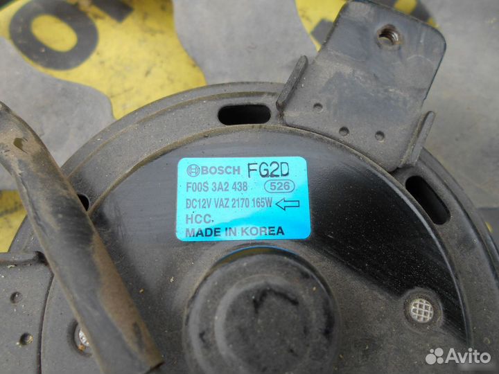 Вентилятор охлаждения VAZ LADA Priora 2008-2018