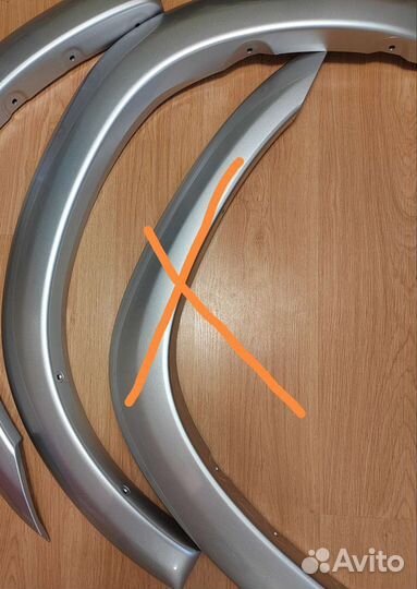 Молдинг крыла для toyota rav4 ll пок, 3 двери