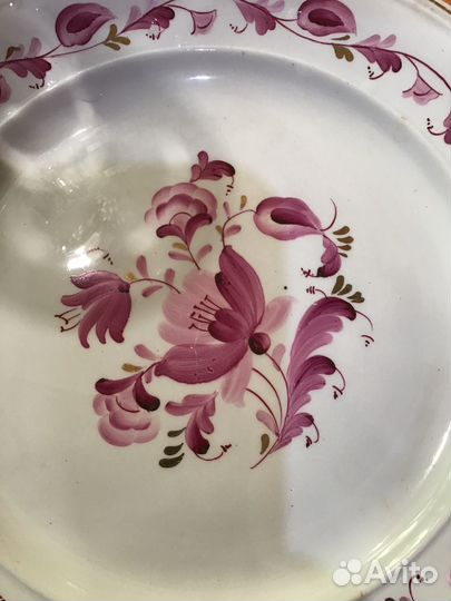 Тарелка зик Конаково старое коеймо