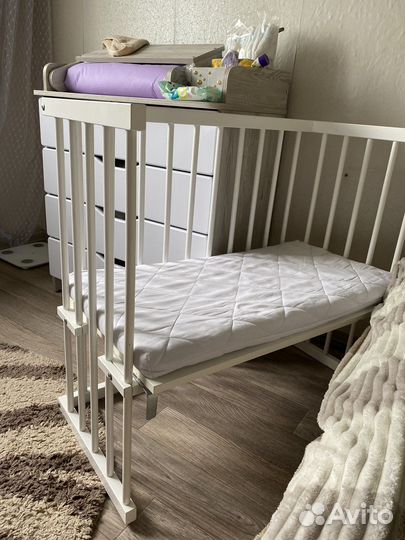 Приставная кроватка