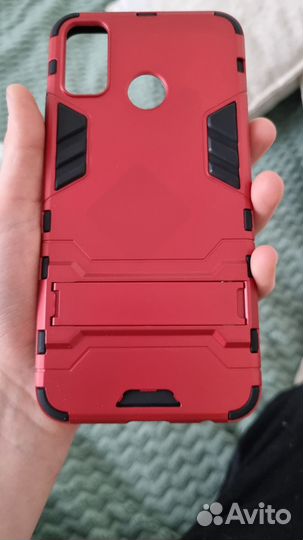 Чехол на honor 9x Лайт красный противоударный