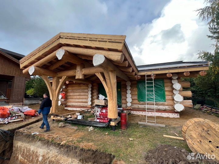 Срубы домов и бань