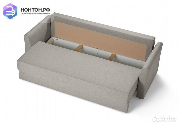 Диван еврокнижка Монца светло-коричневый