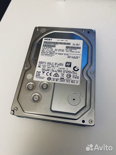 Жесткий диск hgst 4 тб hdn726040ale614