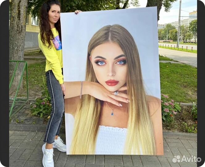 Портрет на холсте 30х40