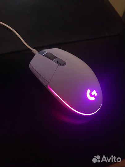 Мышь проводная Logitech G102 lightsync, белый цвет