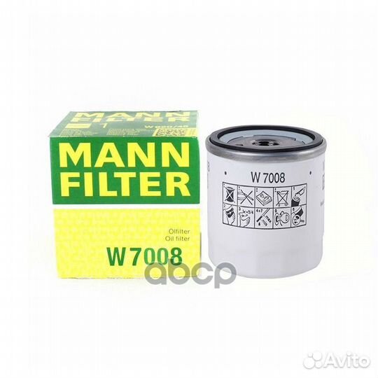 Фильтр масляный mann W7008 mann-filter