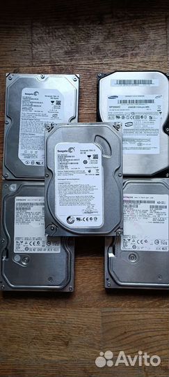 Жесткие диски 5 шт, разъем SATA