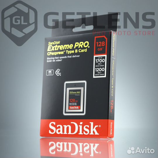 Карта памяти SanDisk Extreme Pro CFExpress 128Gb