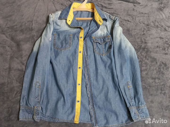 Джинсовая рубашка 128