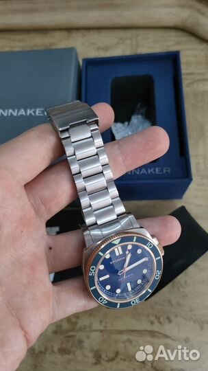Дайверские часы Spinnaker Hull Diver Patriot Blue