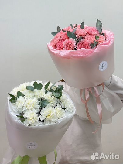 Стойкие букеты из диантусов