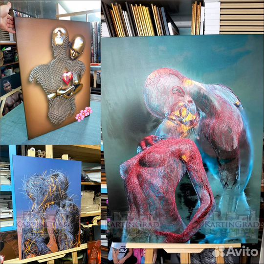 Современные картины Мартинакиса в интерьер / Арт83